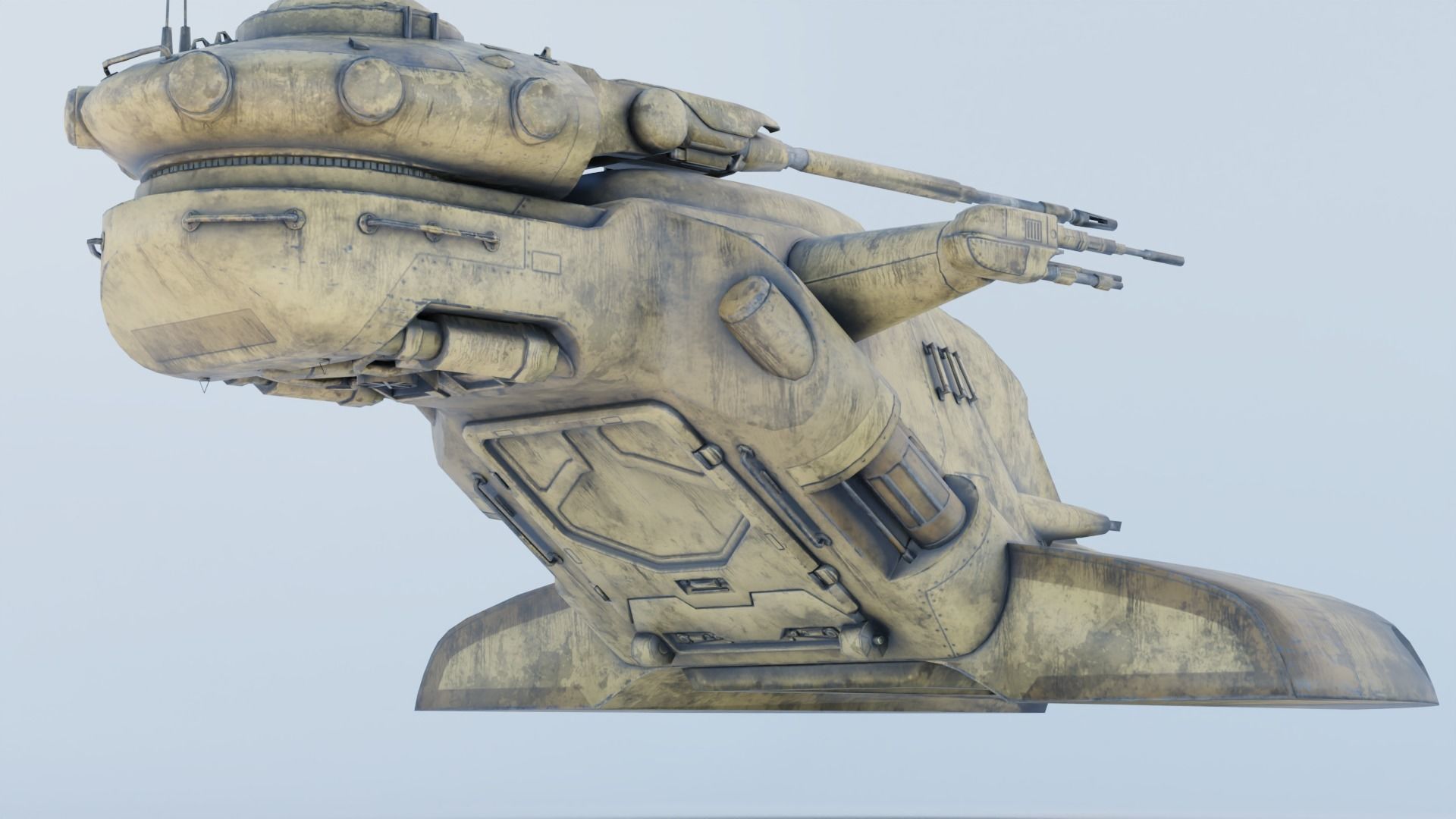 Star Wars AAT Low-poly 3D model_2