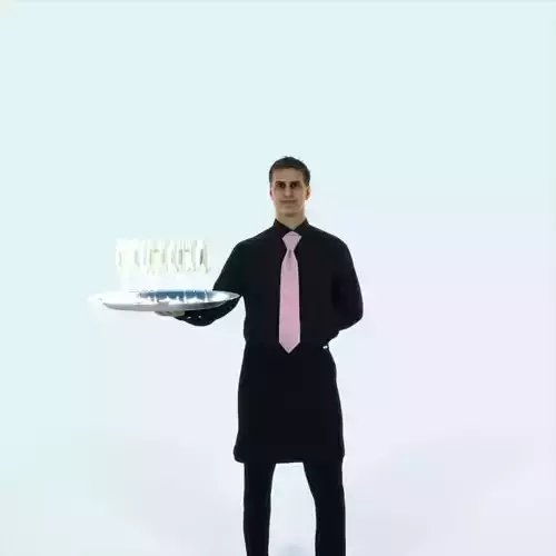 Romance 05E Waiter Offering Working Man