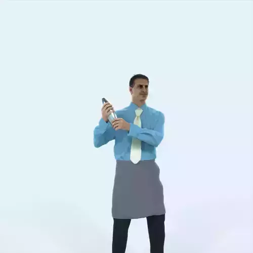 Romance 08J Barman Shaking Working Man