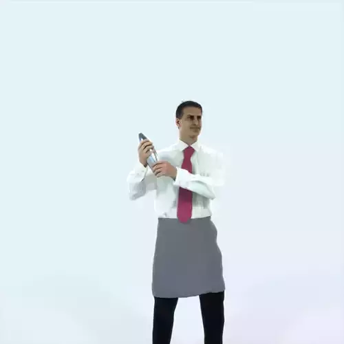 Romance 08C Barman Shaking Working Man