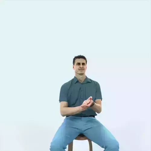 Romance 08G Clapping Clapping Sitting Casual Man