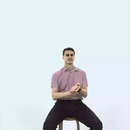 Romance 08F Clapping Clapping Sitting Casual Man