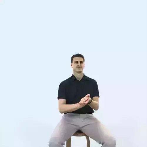 Romance 08D Clapping Clapping Sitting Casual Man