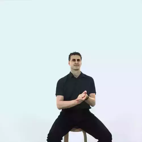 Romance 08B Clapping Clapping Sitting Casual Man