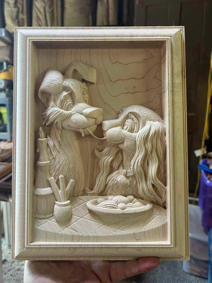 Dogs love 3D model_1