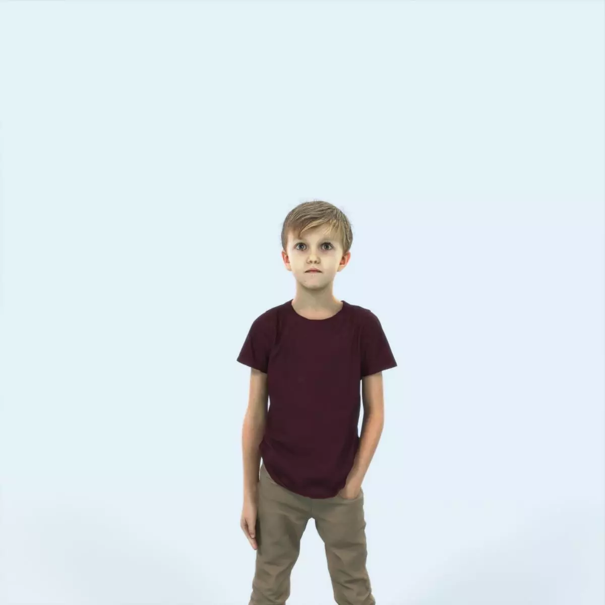 Story 02J Listening listening Casual Boy Low-poly 3D model_0
