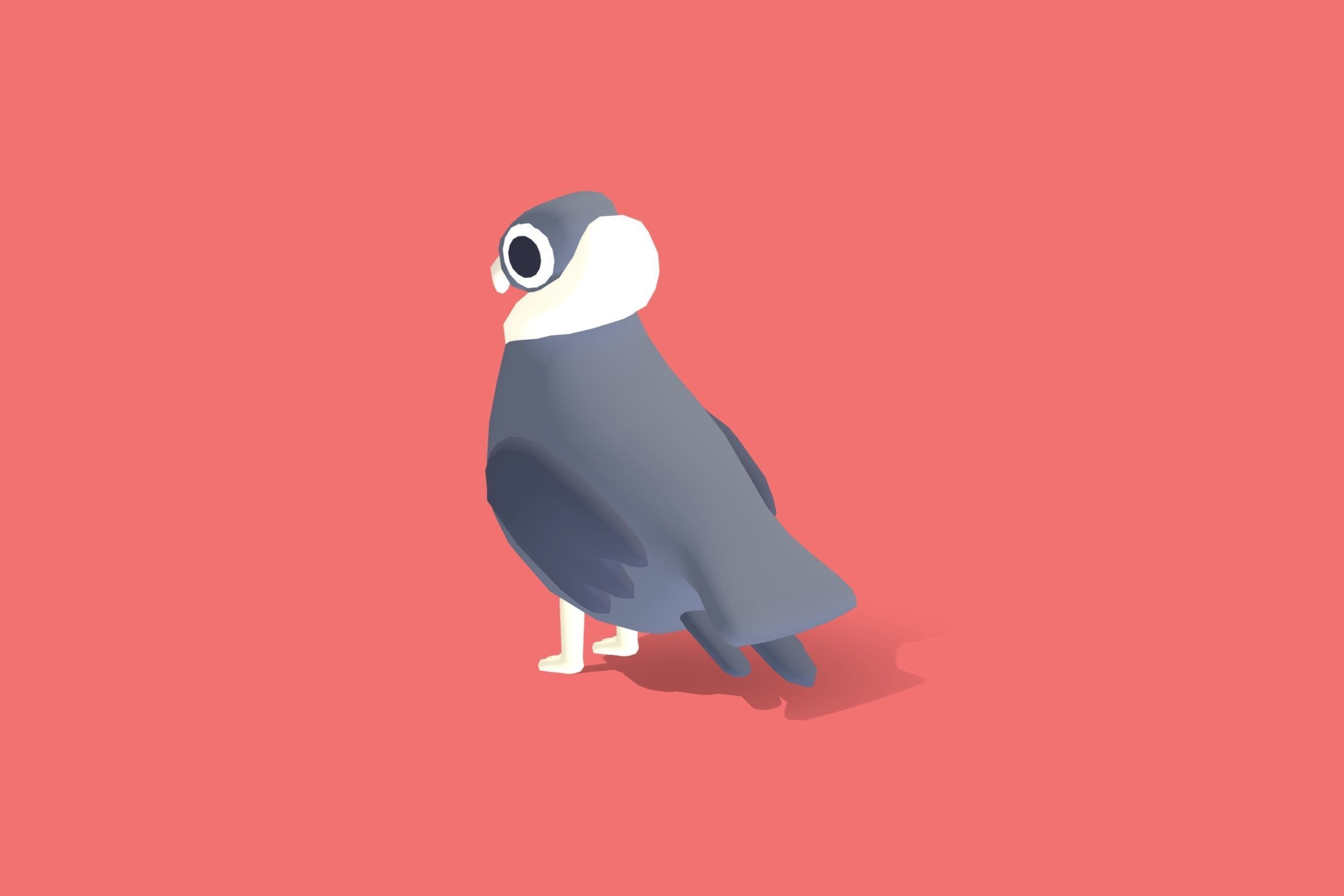 Quirky Series - Andean Condor Low-poly 3D model_2