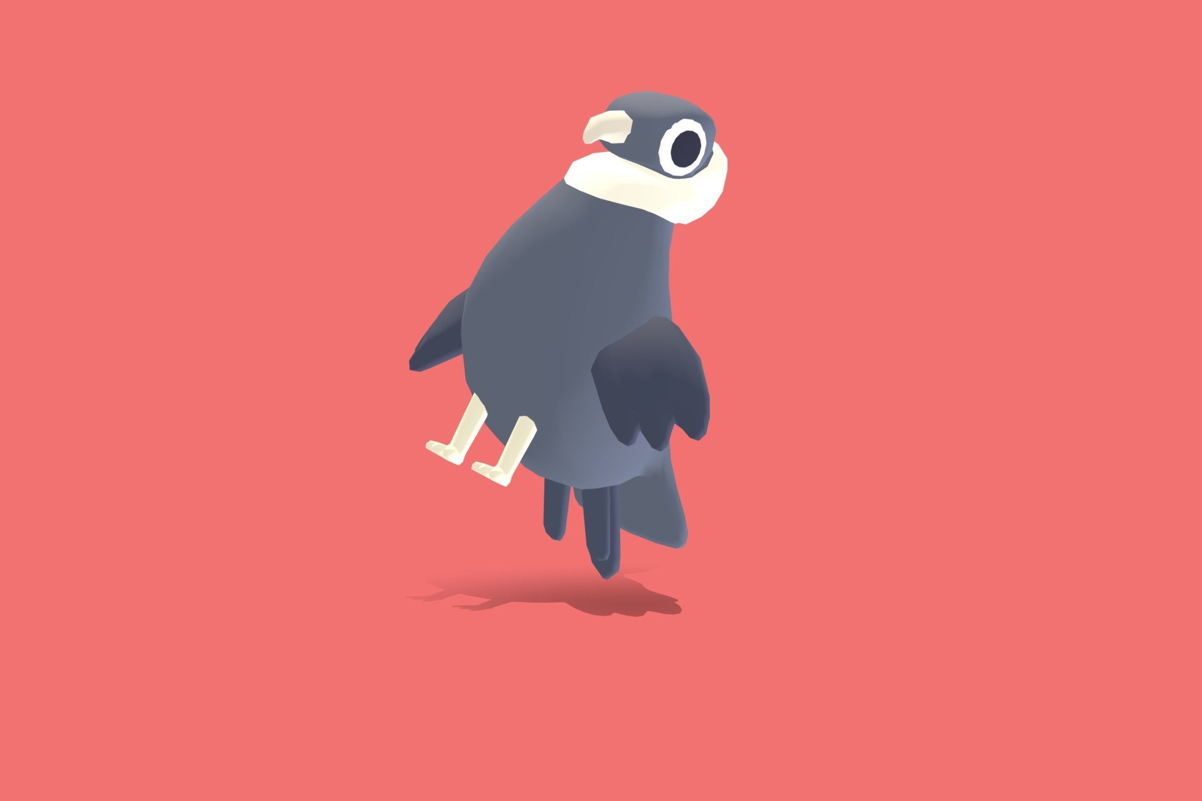 Quirky Series - Andean Condor Low-poly 3D model_6