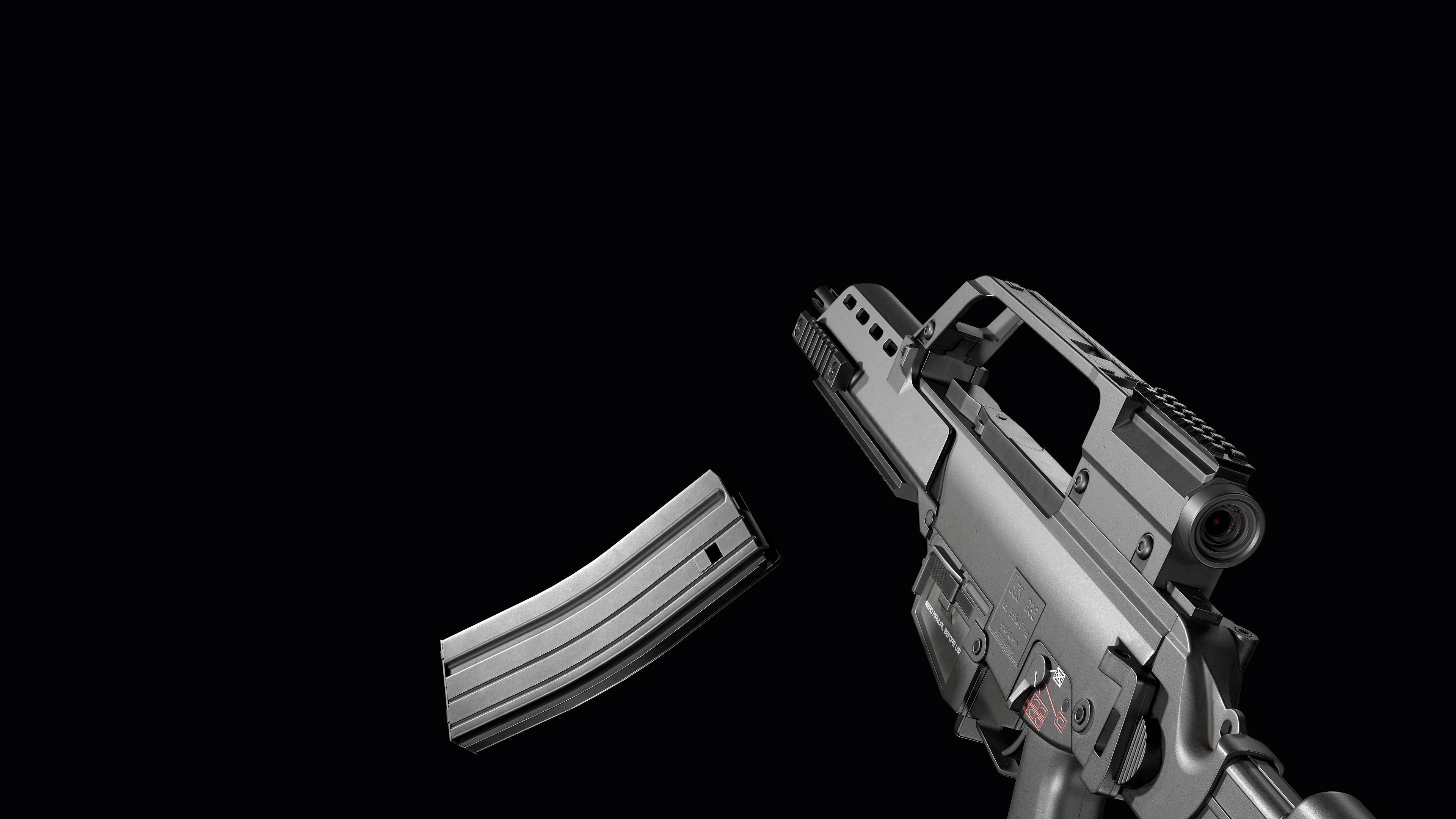 Fully modular assault rifle HK G36 G36E G36K G36KE G36C Low-poly 3D model_63