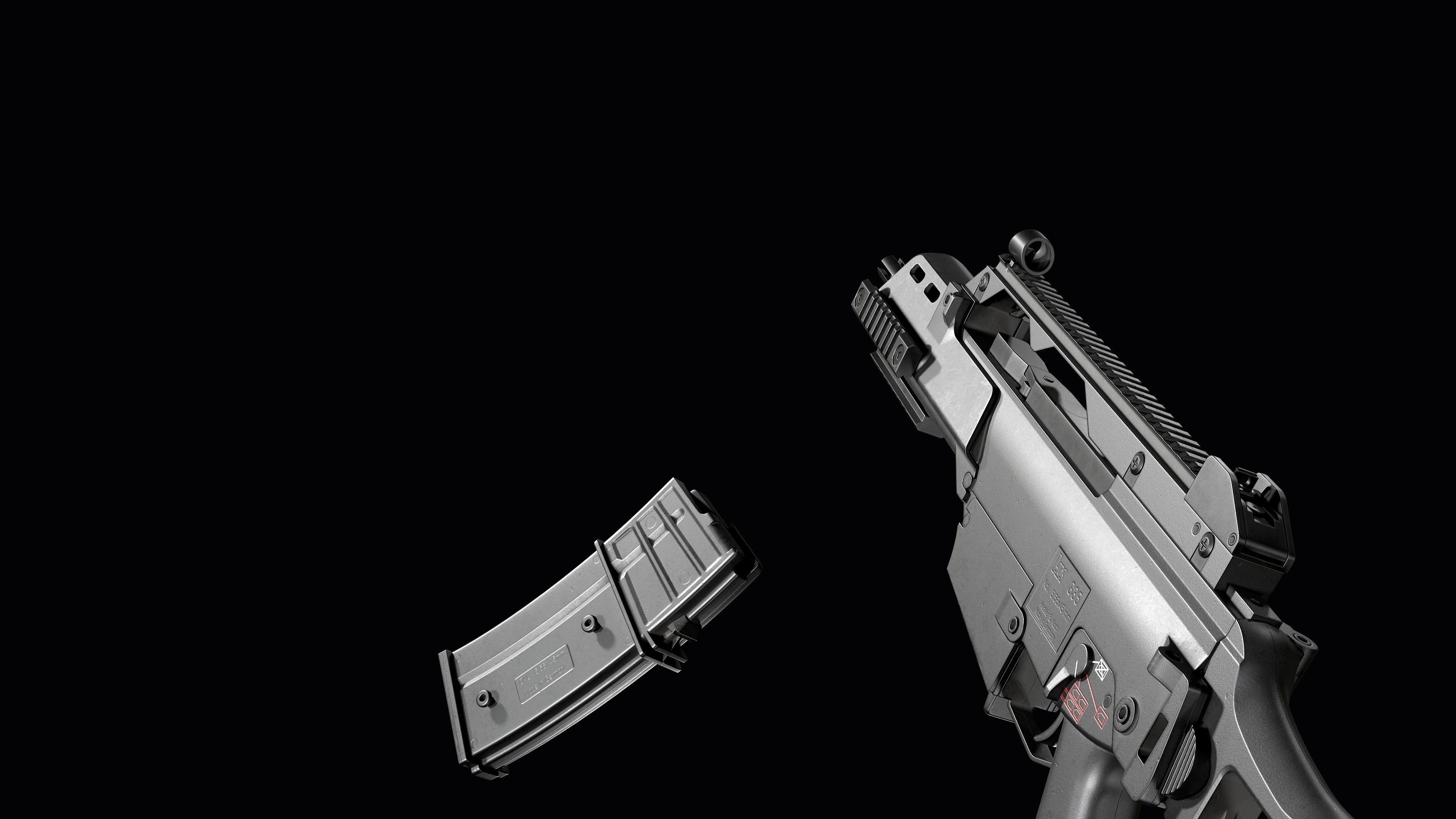 Fully modular assault rifle HK G36 G36E G36K G36KE G36C Low-poly 3D model_62