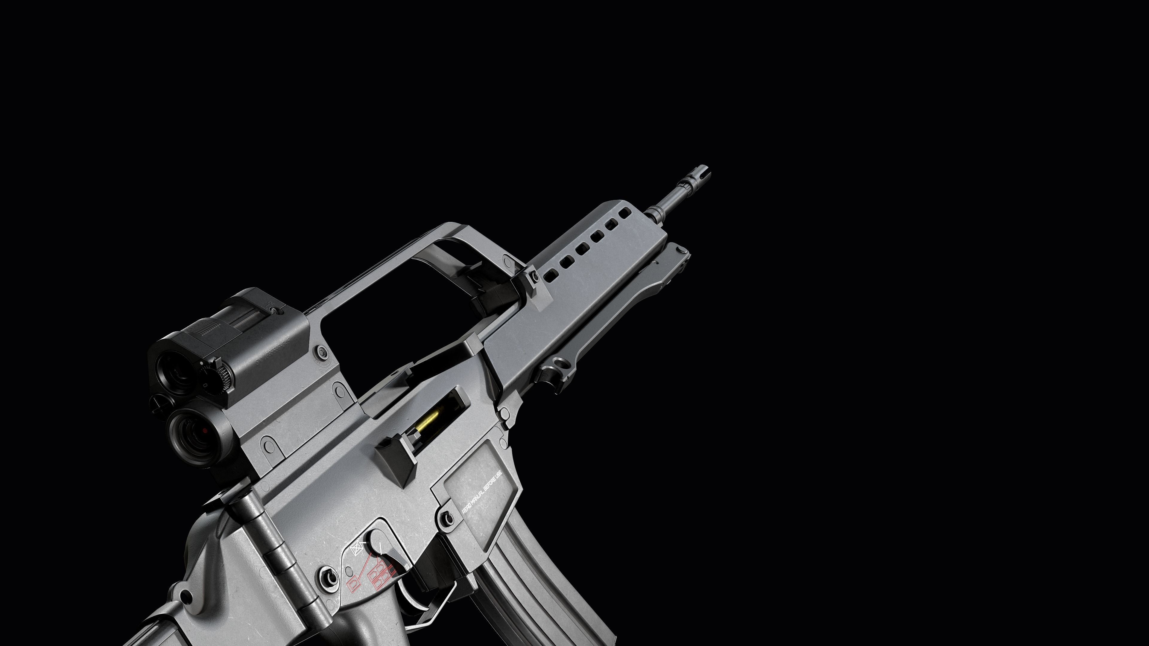 Fully modular assault rifle HK G36 G36E G36K G36KE G36C Low-poly 3D model_69