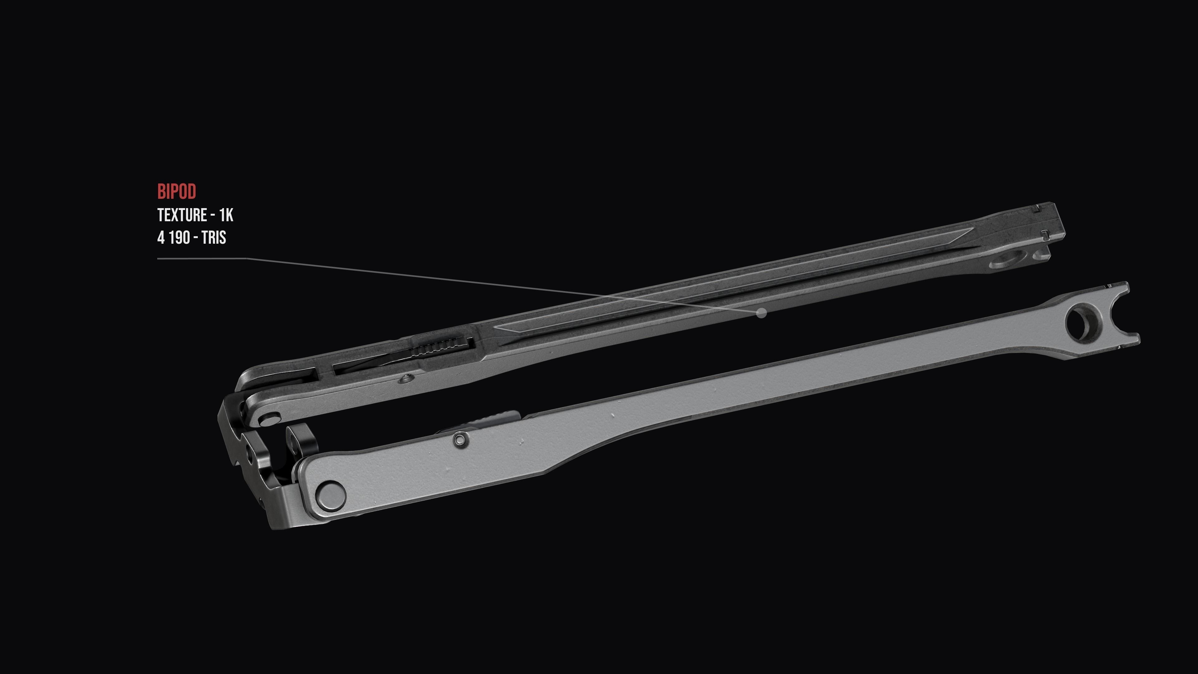 Fully modular assault rifle HK G36 G36E G36K G36KE G36C Low-poly 3D model_19