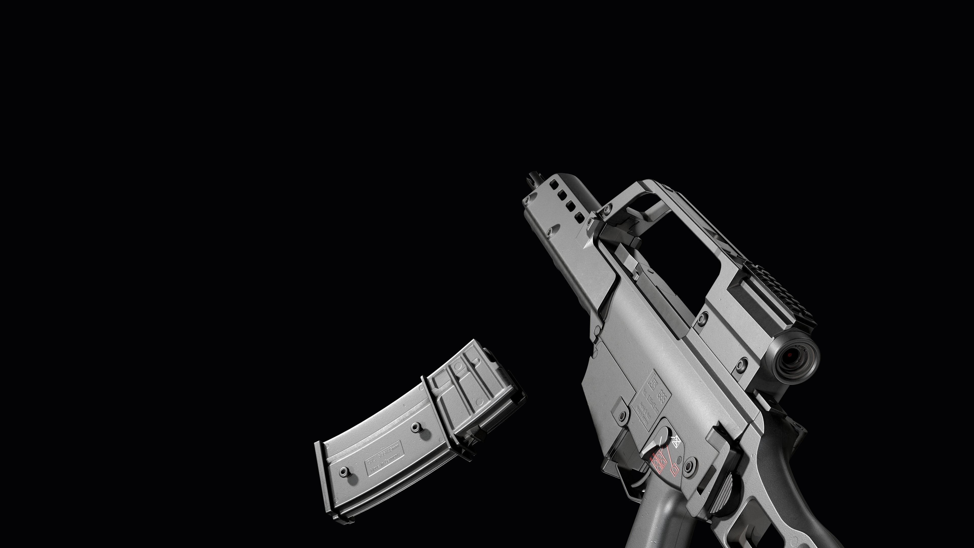 Fully modular assault rifle HK G36 G36E G36K G36KE G36C Low-poly 3D model_64