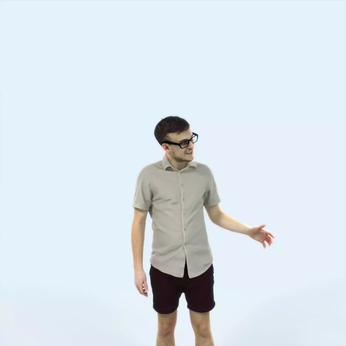 Veracity 17H Explaining Couple Summer Casual Man Low-poly 3D model_0