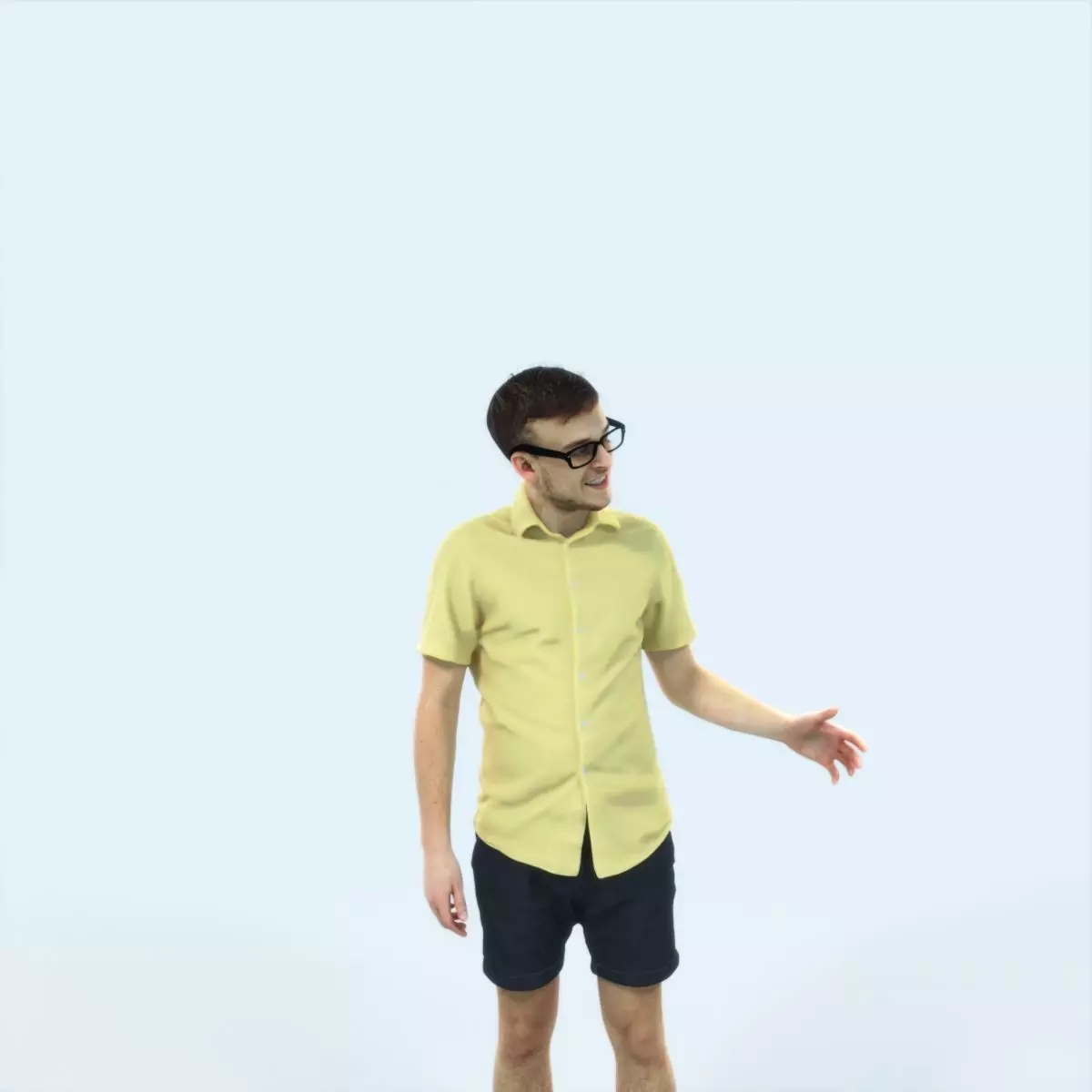 Veracity 17G Explaining Couple Summer Casual Man Low-poly 3D model_0