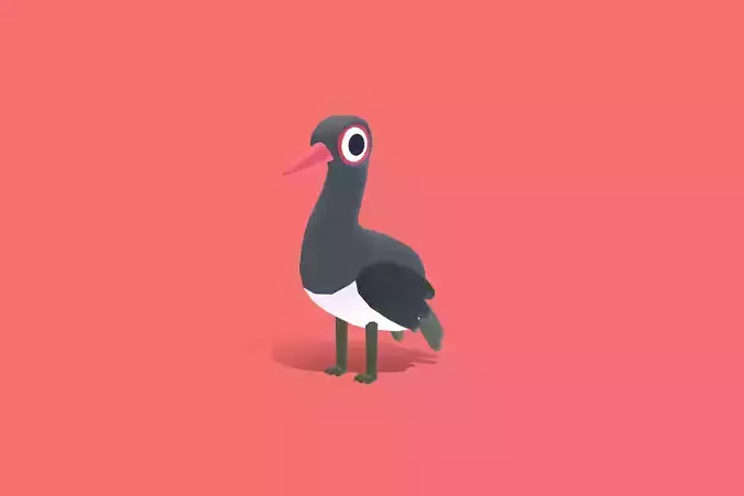 Quirky Series - Black Stork