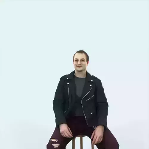 Victory 03K Listening Sitting Casual Man