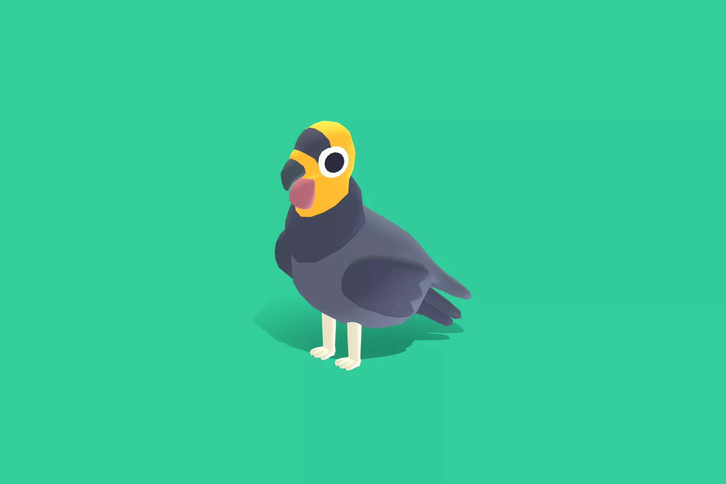 Quirky Series - California Condor Low-poly 3D model