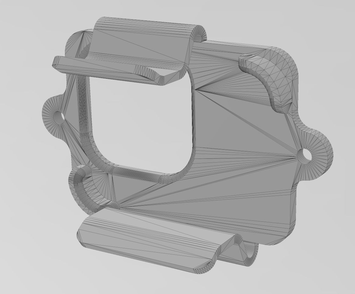 Snap fit Gopro 8 holder bracket and support 3D print model_13