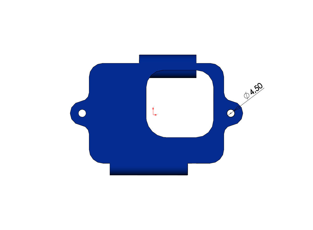 Snap fit Gopro 8 holder bracket and support 3D print model_9