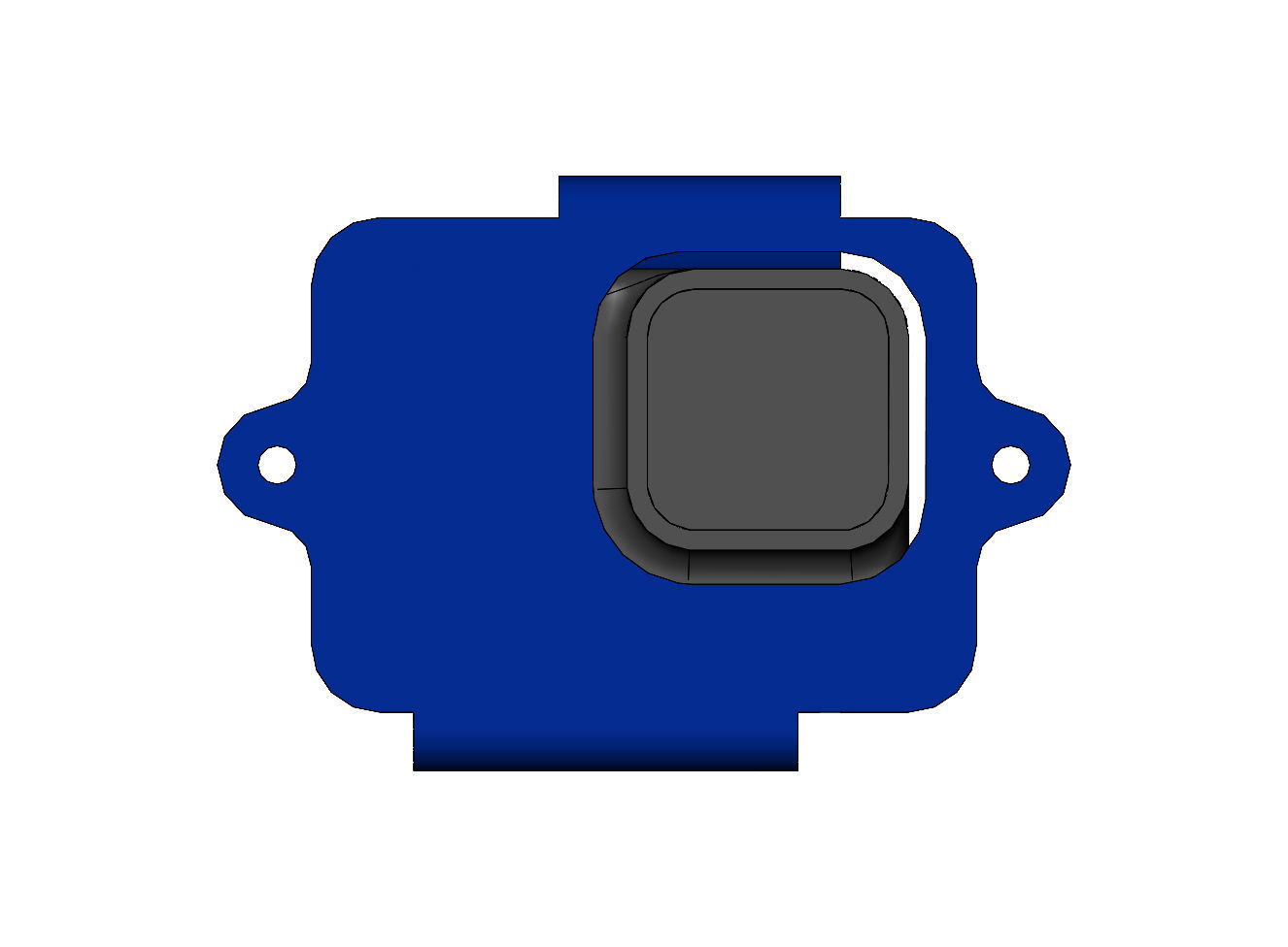 Snap fit Gopro 8 holder bracket and support 3D print model_2