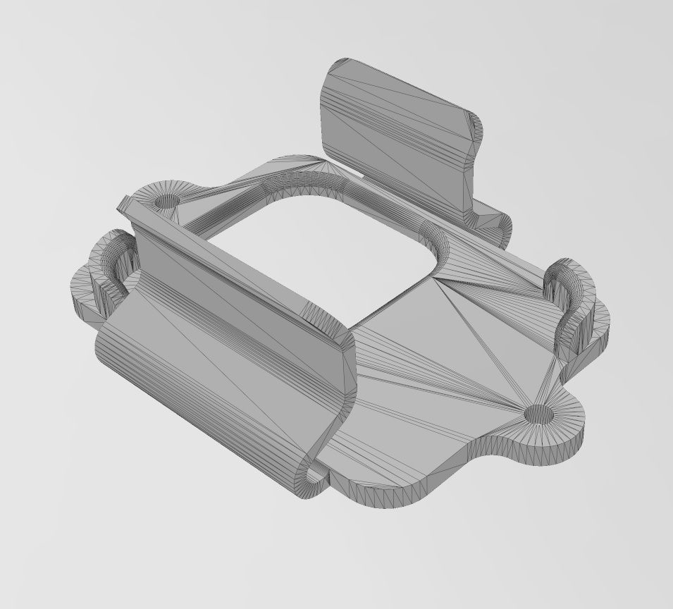 Snap fit Gopro 8 holder bracket and support 3D print model_11