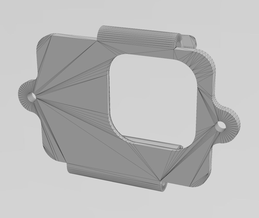 Snap fit Gopro 8 holder bracket and support 3D print model_12