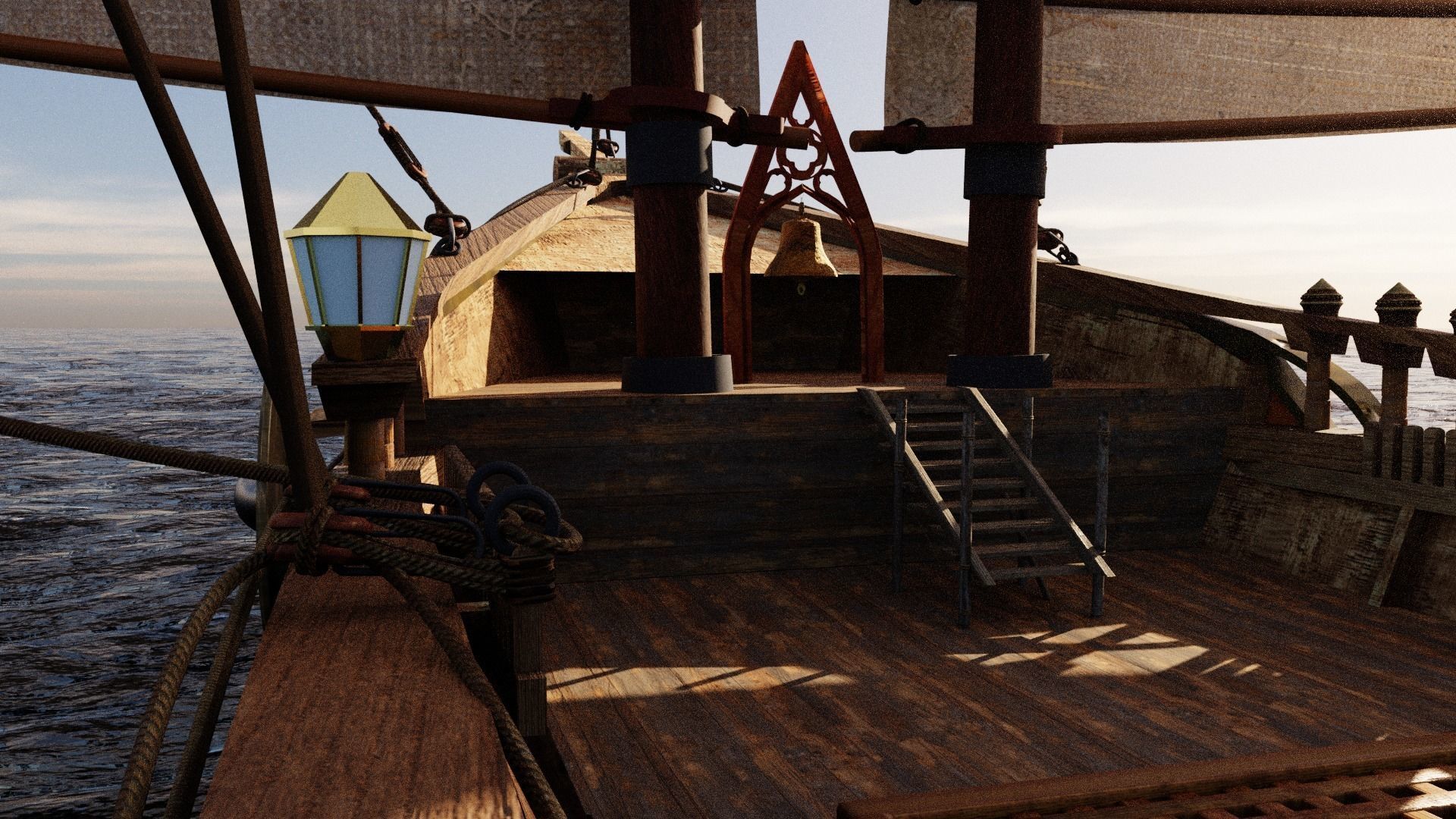 High detailed Ship of Numenor rigged - The Rings Of Power  3D model_7