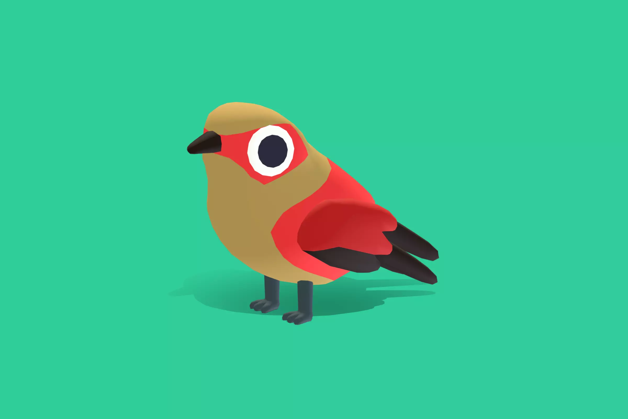Quirky Series - Crimsonwing Low-poly 3D model