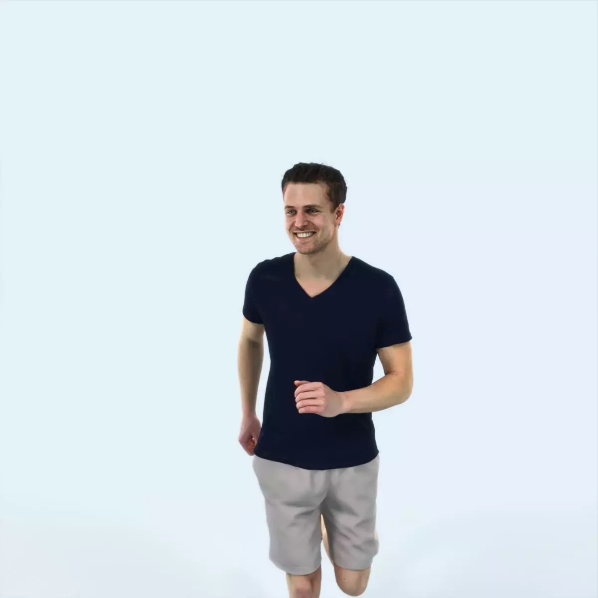 Virtue 02J Running Jogging Football Sports Man Low-poly 3D model_0