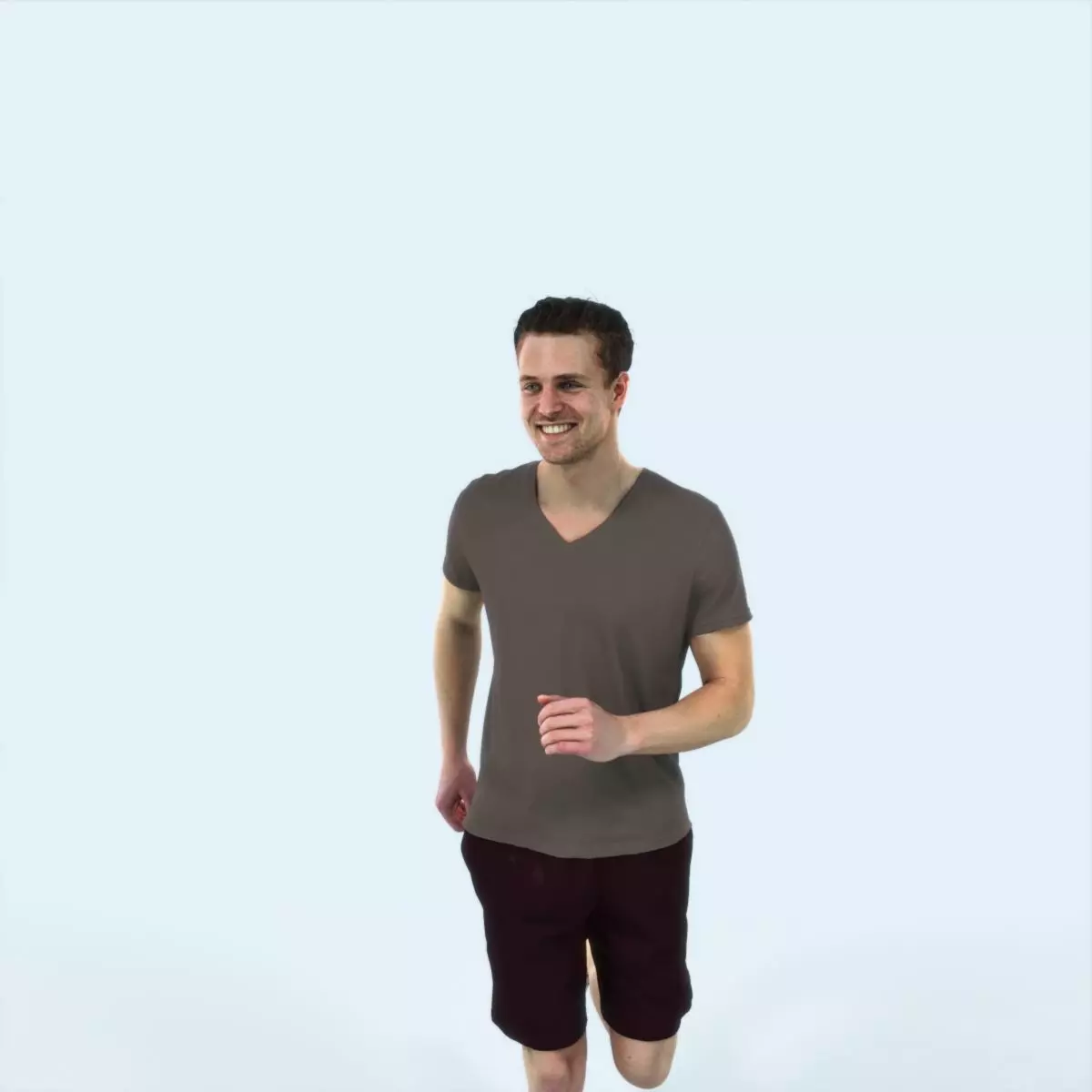 Virtue 02H Running Jogging Football Sports Man Low-poly 3D model_0