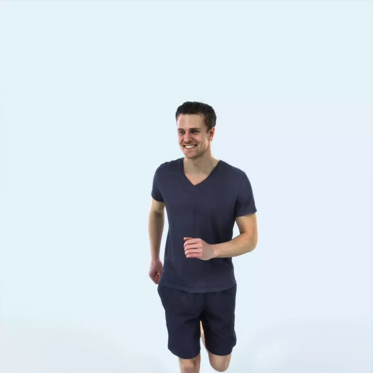 Virtue 02A Running Jogging Football Sports Man Low-poly 3D model_0