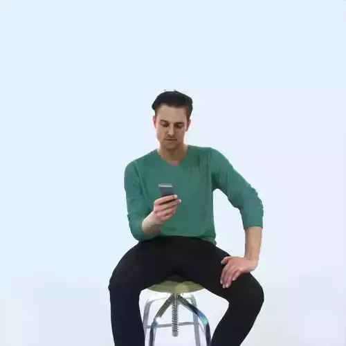 Virtue 03I Cell Phone Sitting Casual Man