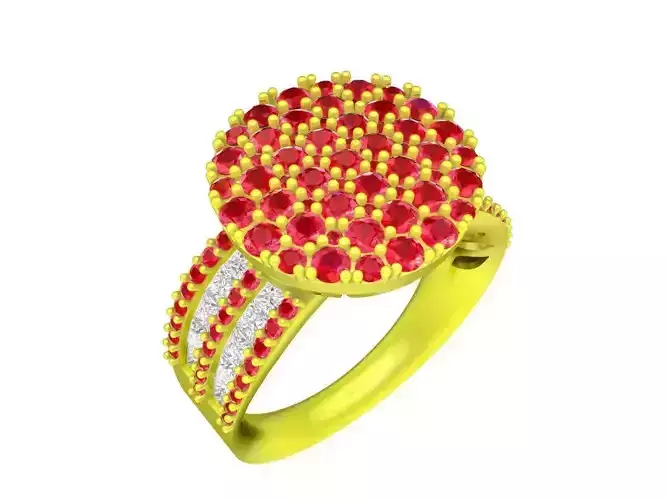 Luxury Diamond Women Ring 3D Model A5724