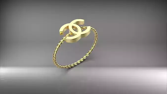 Light Weight CC logo ring