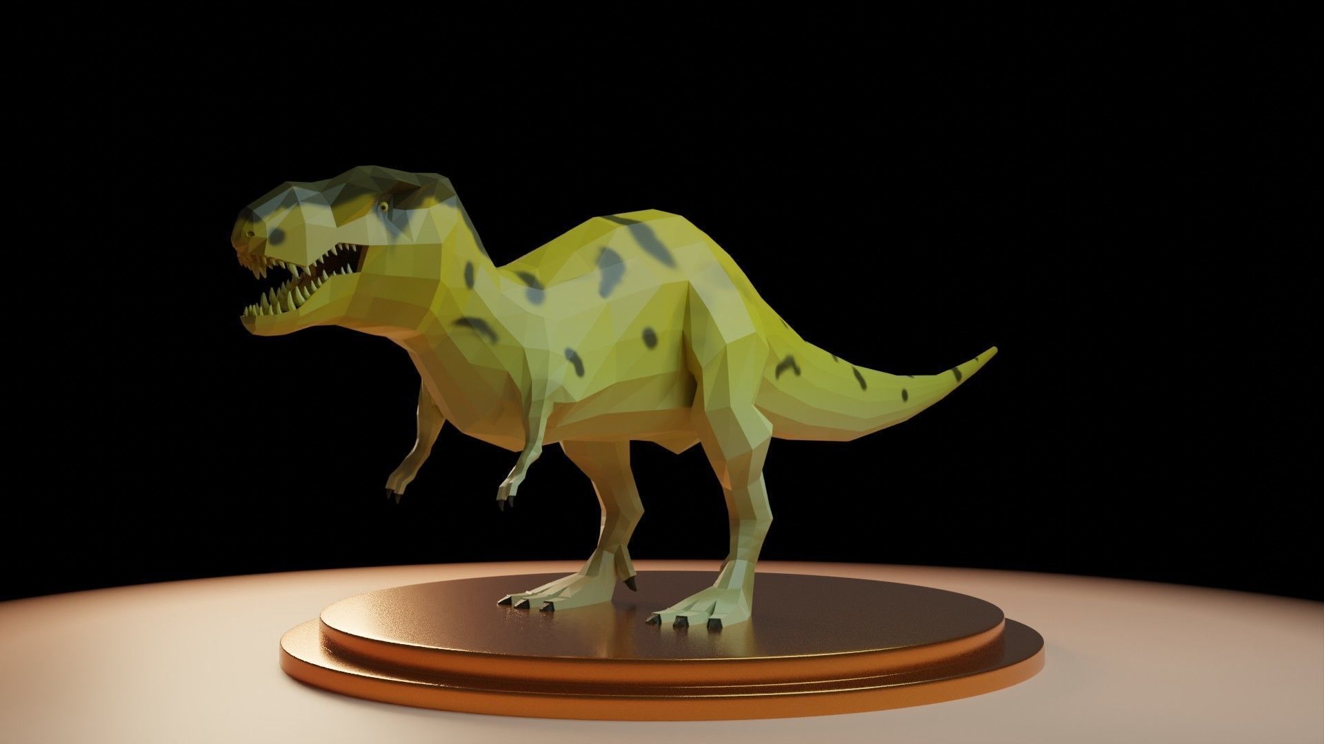 Tyrannosaurus Rex - Low Poly T-Rex Low-poly 3D model_7