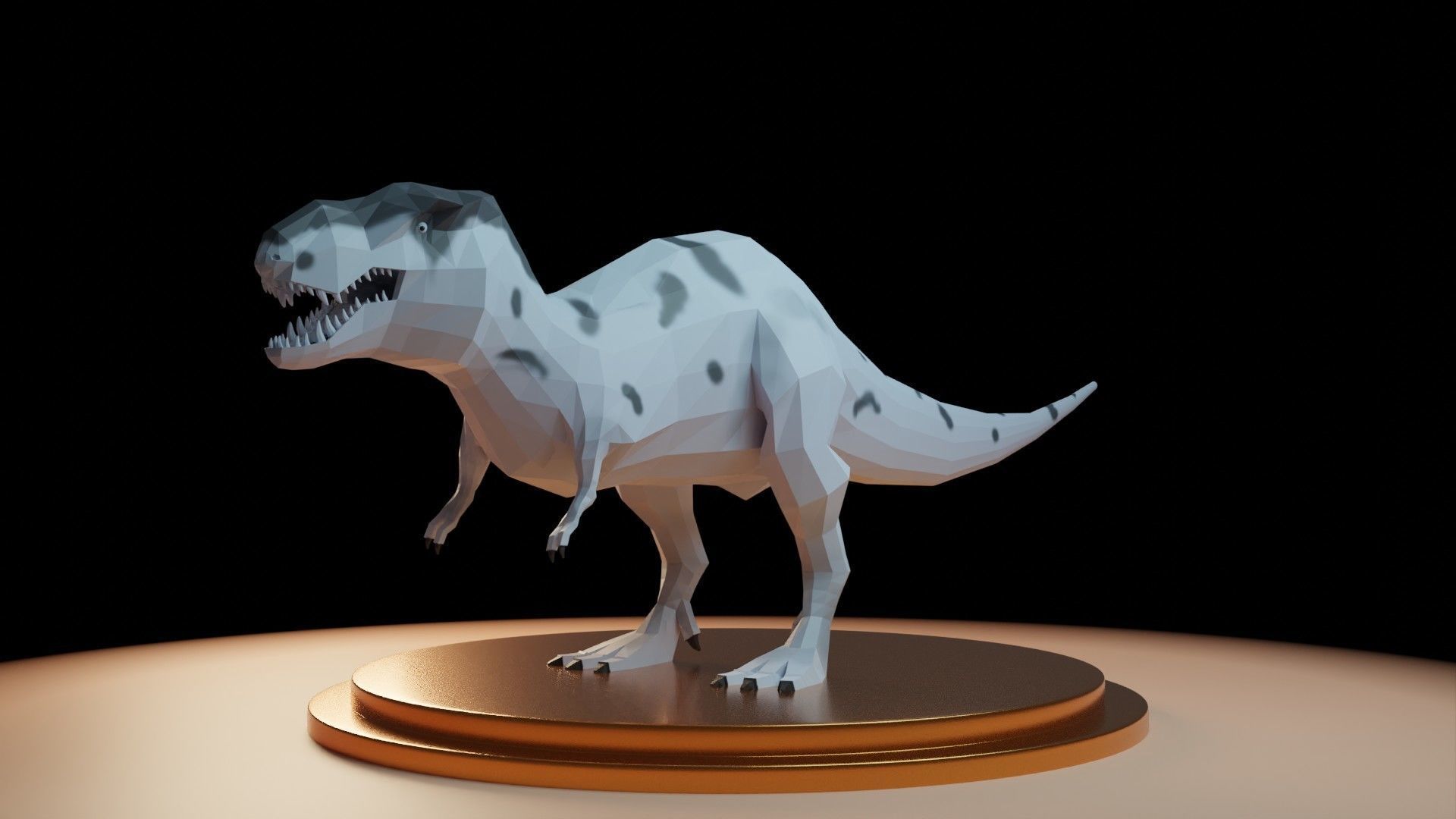 Tyrannosaurus Rex - Low Poly T-Rex Low-poly 3D model_6