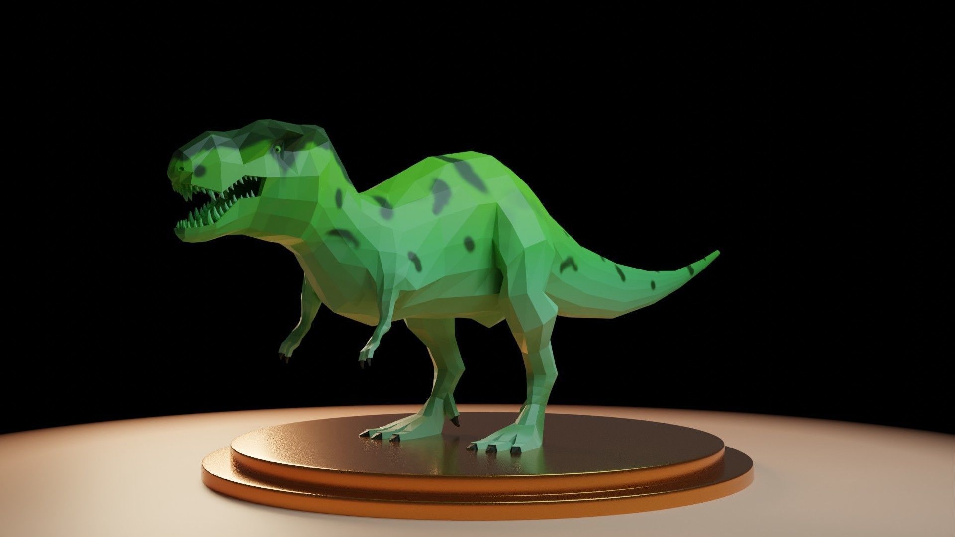 Tyrannosaurus Rex - Low Poly T-Rex Low-poly 3D model_8