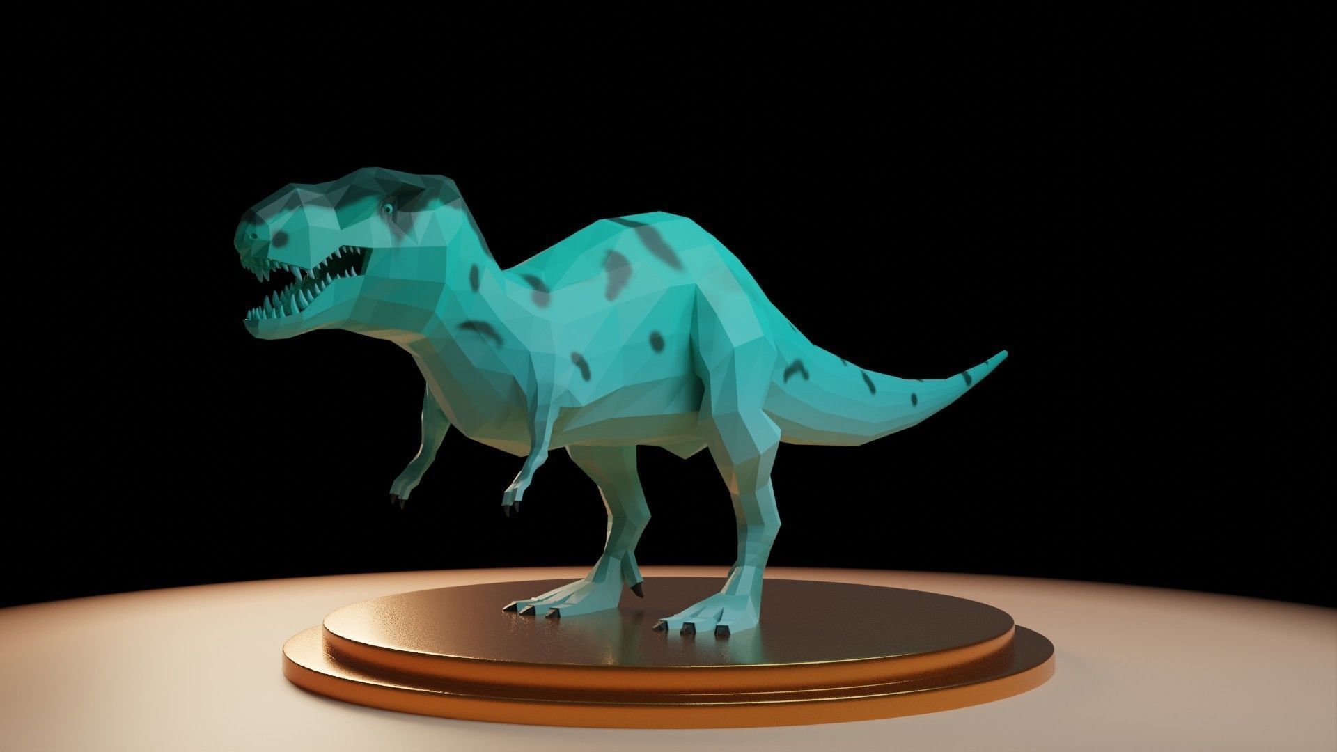 Tyrannosaurus Rex - Low Poly T-Rex Low-poly 3D model_9