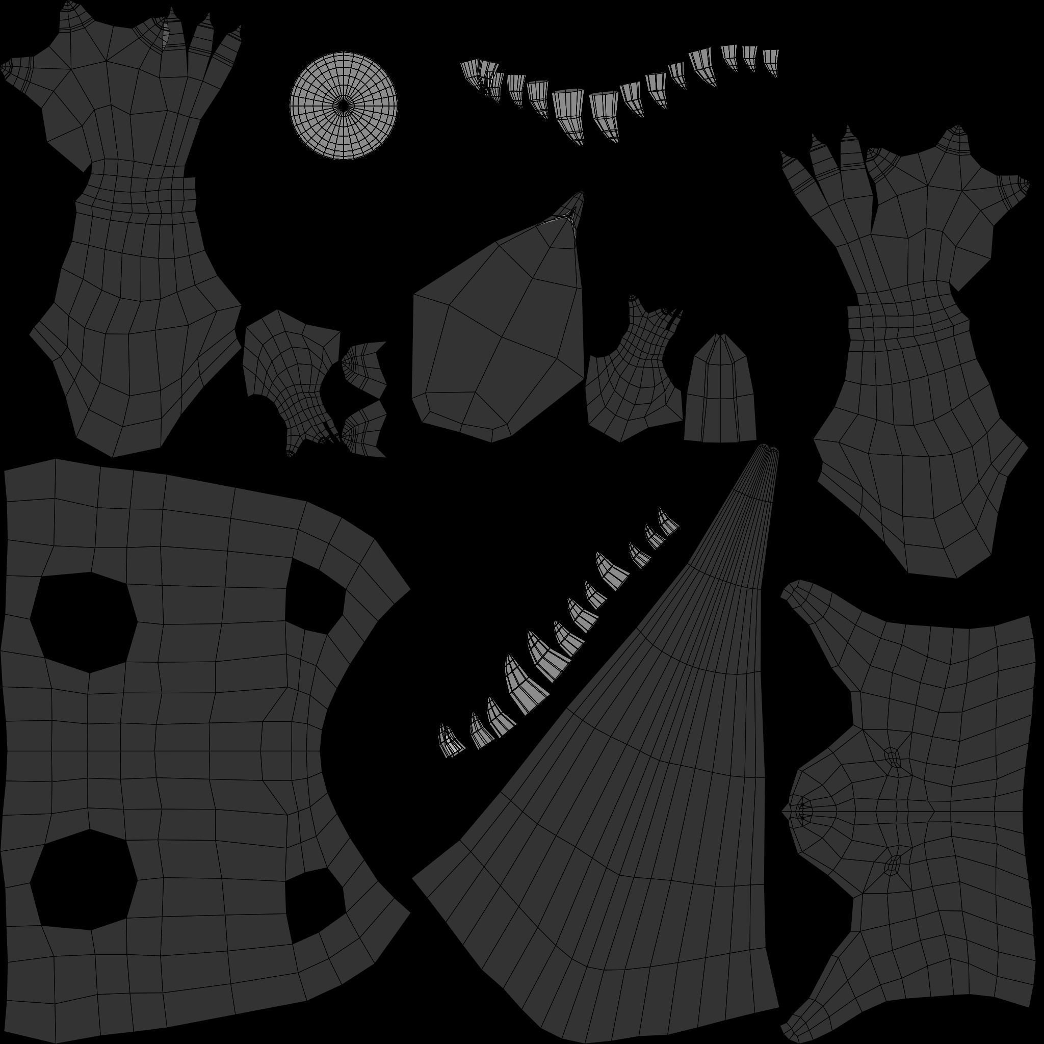 Tyrannosaurus Rex - Low Poly T-Rex Low-poly 3D model_4