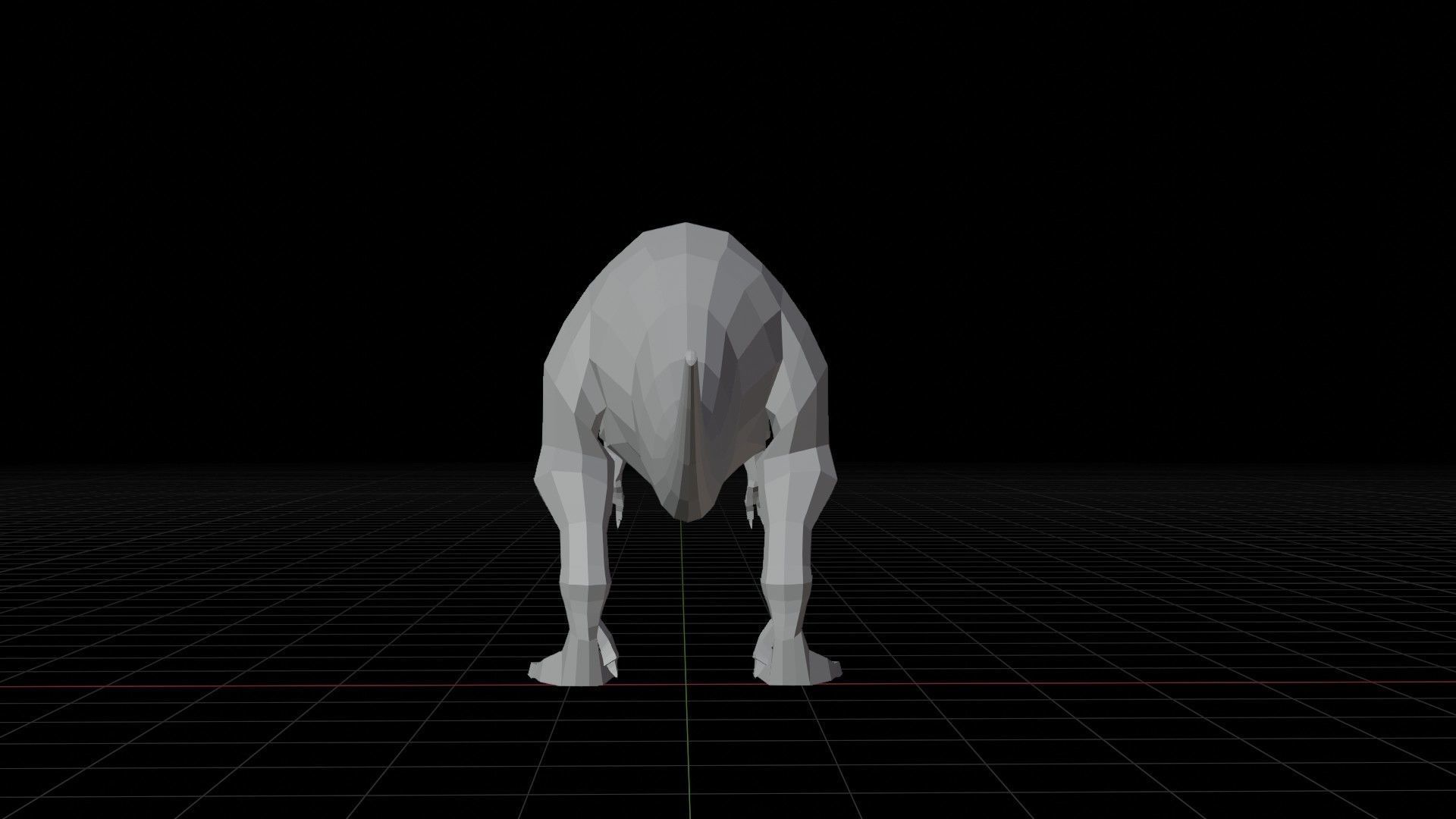 Tyrannosaurus Rex - Low Poly T-Rex Low-poly 3D model_10
