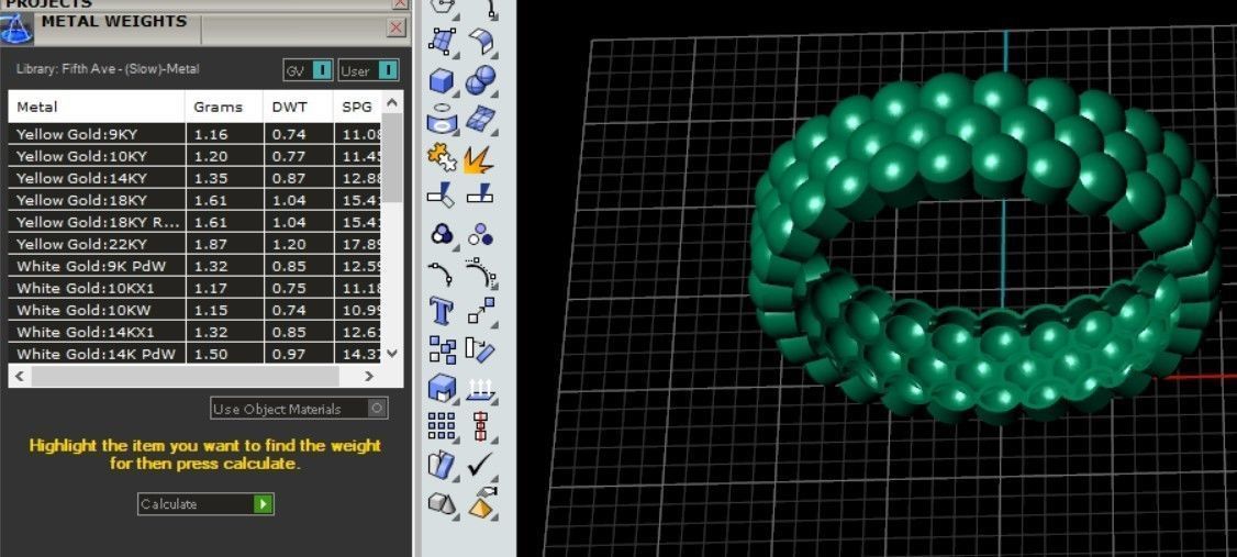 Light weight mini ball shape ring 3D print model_2