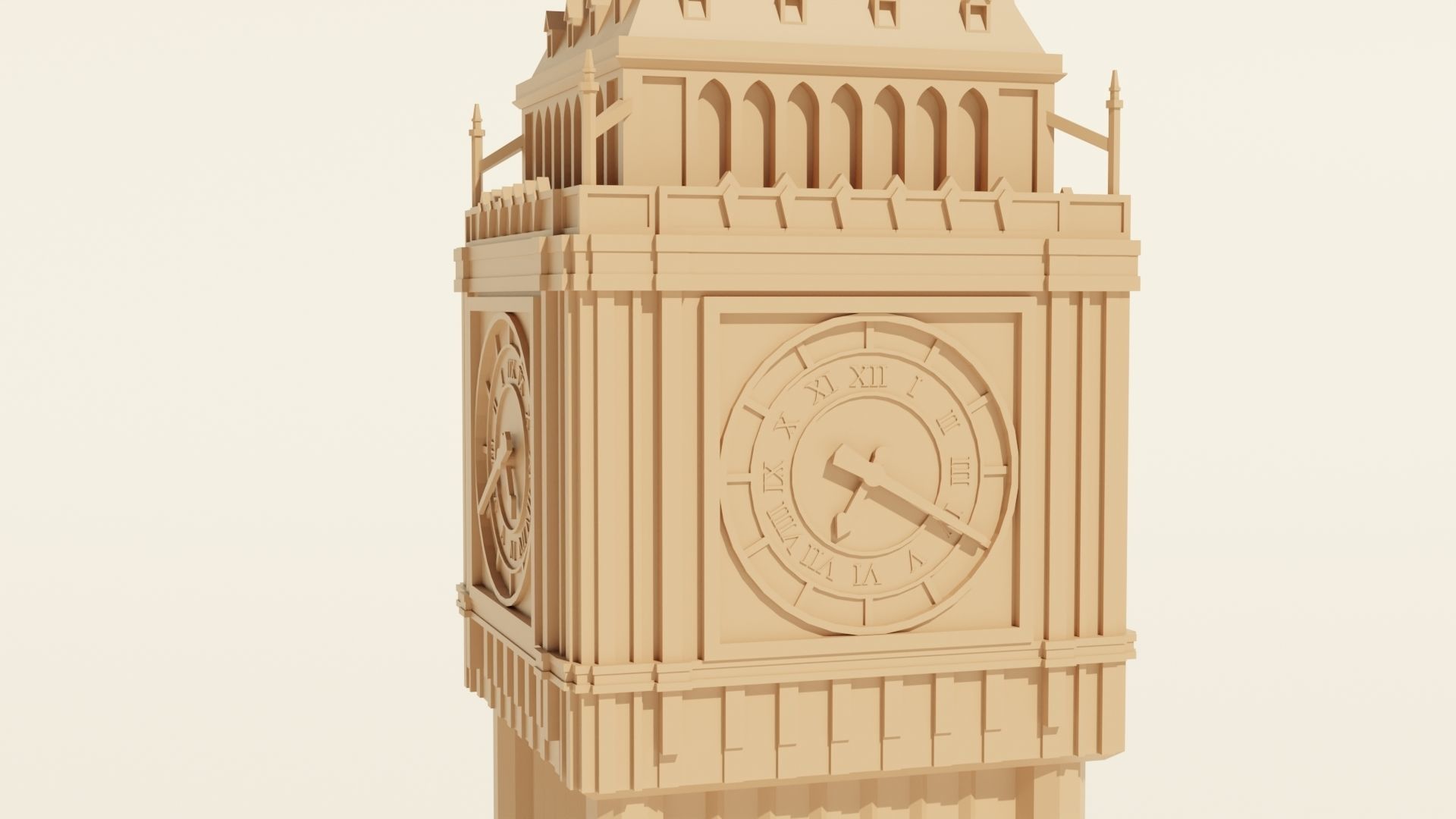 Big Ben 3D print model_4