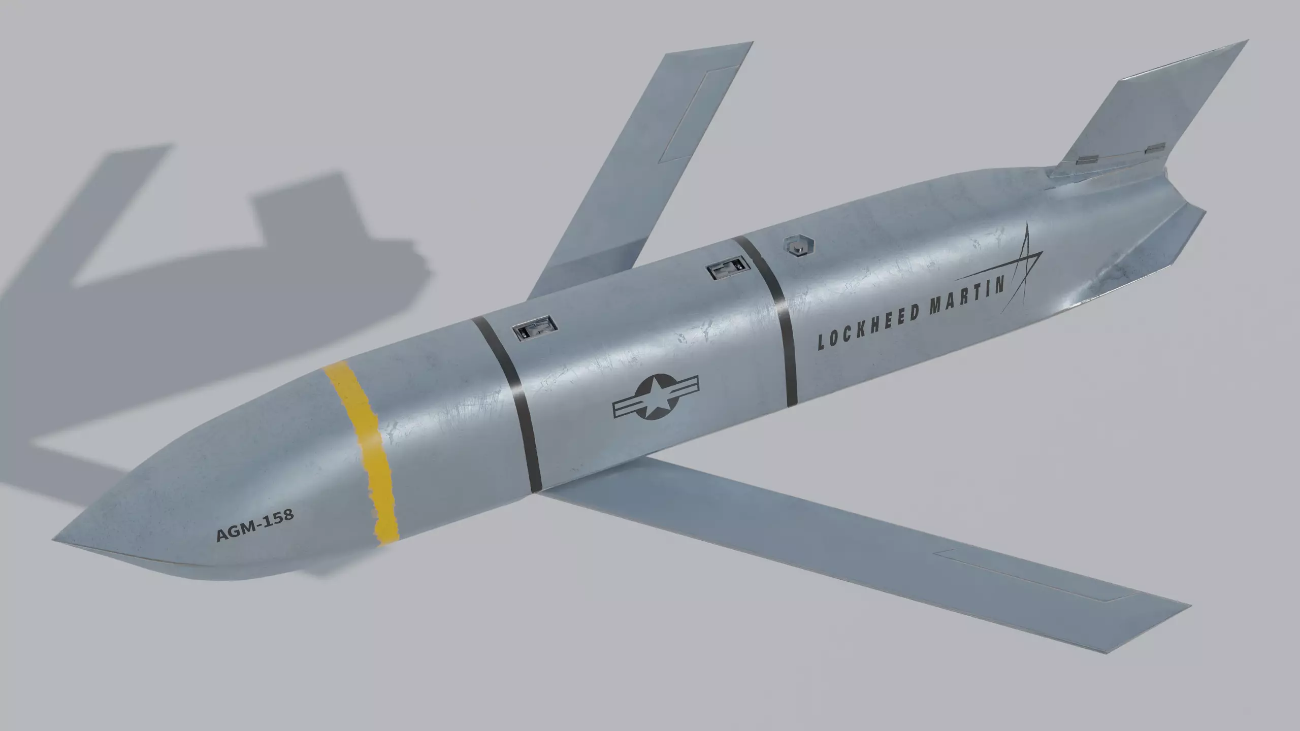 PBR AGM 158 Joint Air-to-Surface Standoff Missile 3D model_0