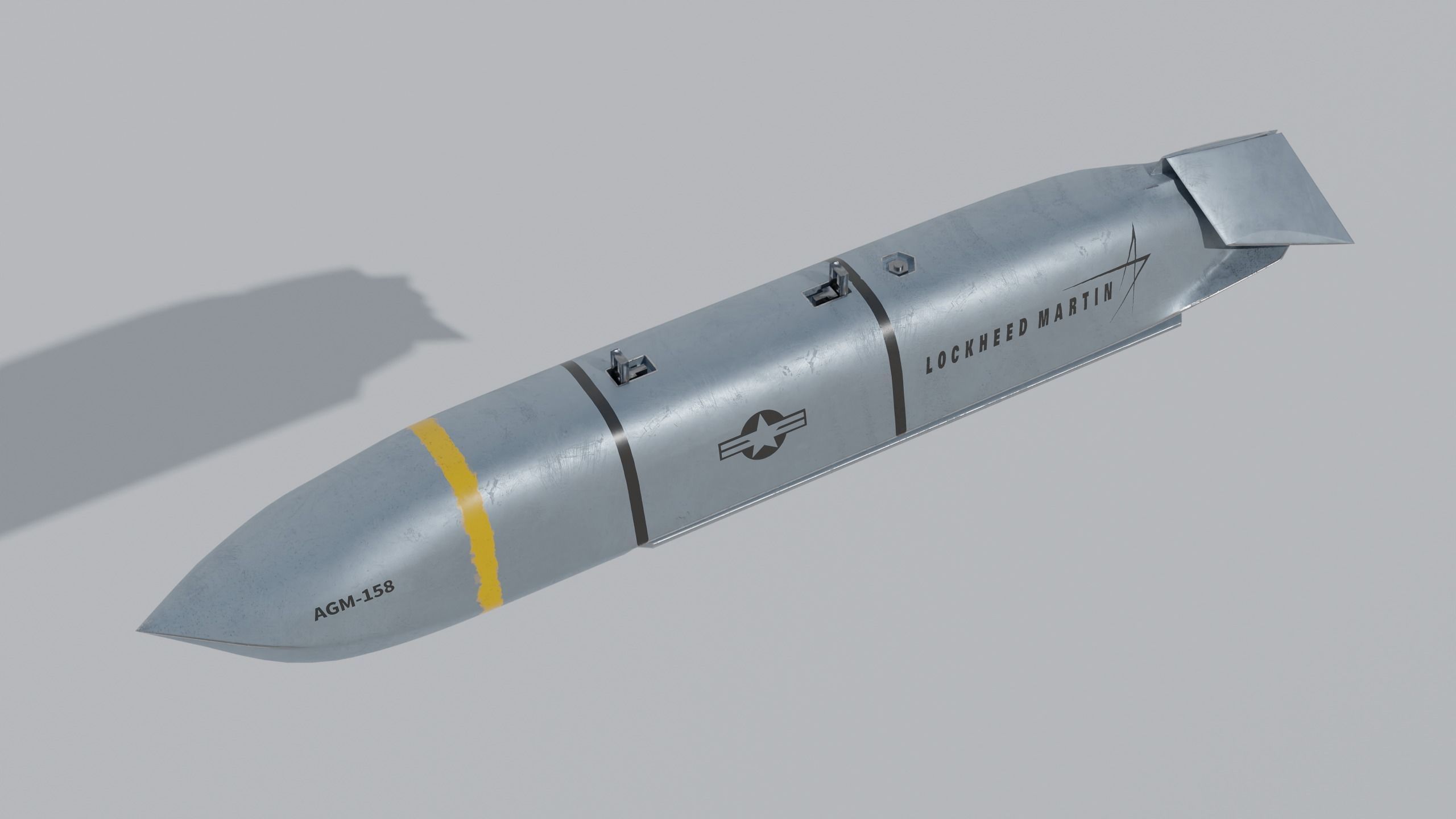 PBR AGM 158 Joint Air-to-Surface Standoff Missile 3D model_1