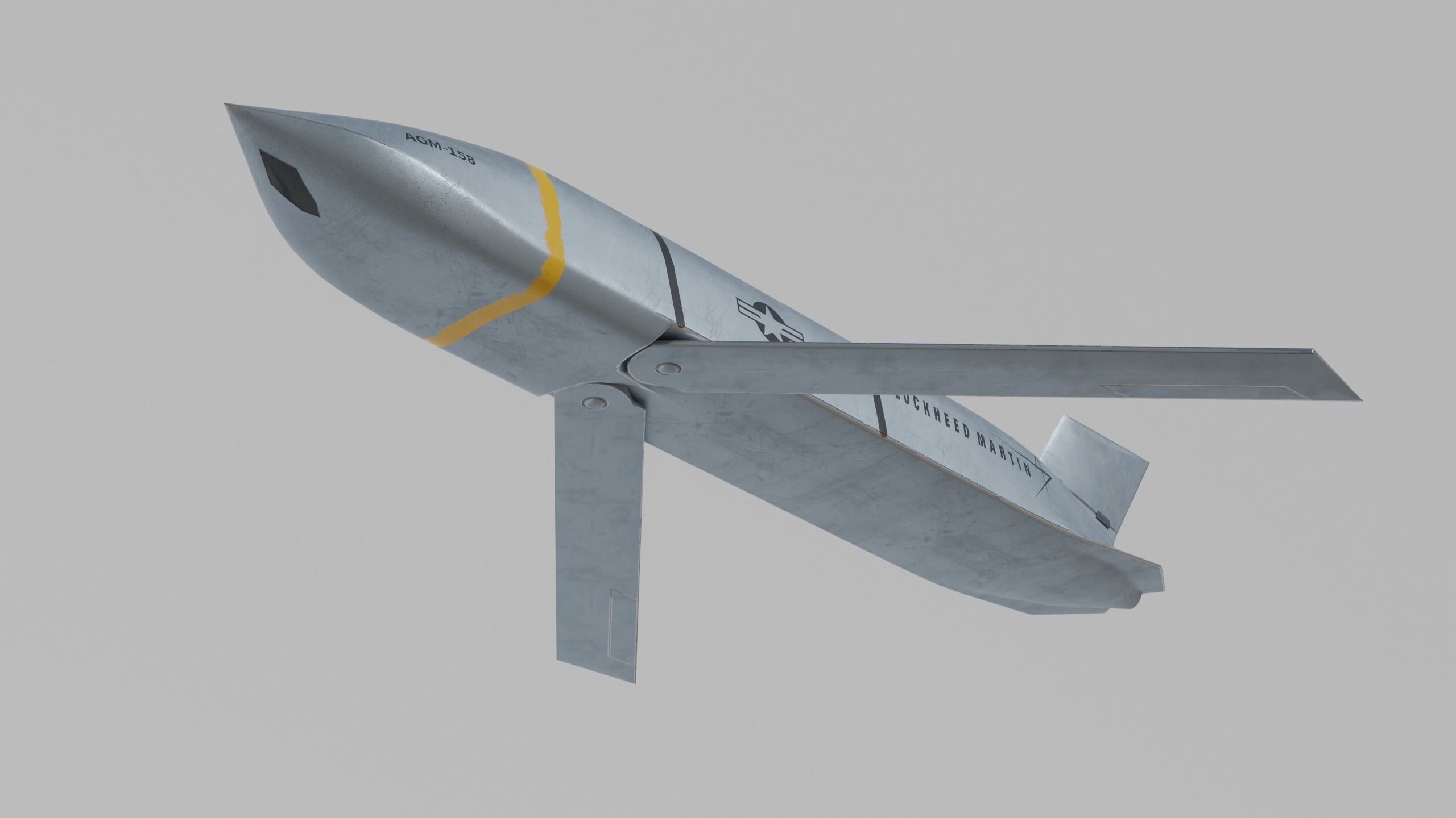 PBR AGM 158 Joint Air-to-Surface Standoff Missile 3D model_3