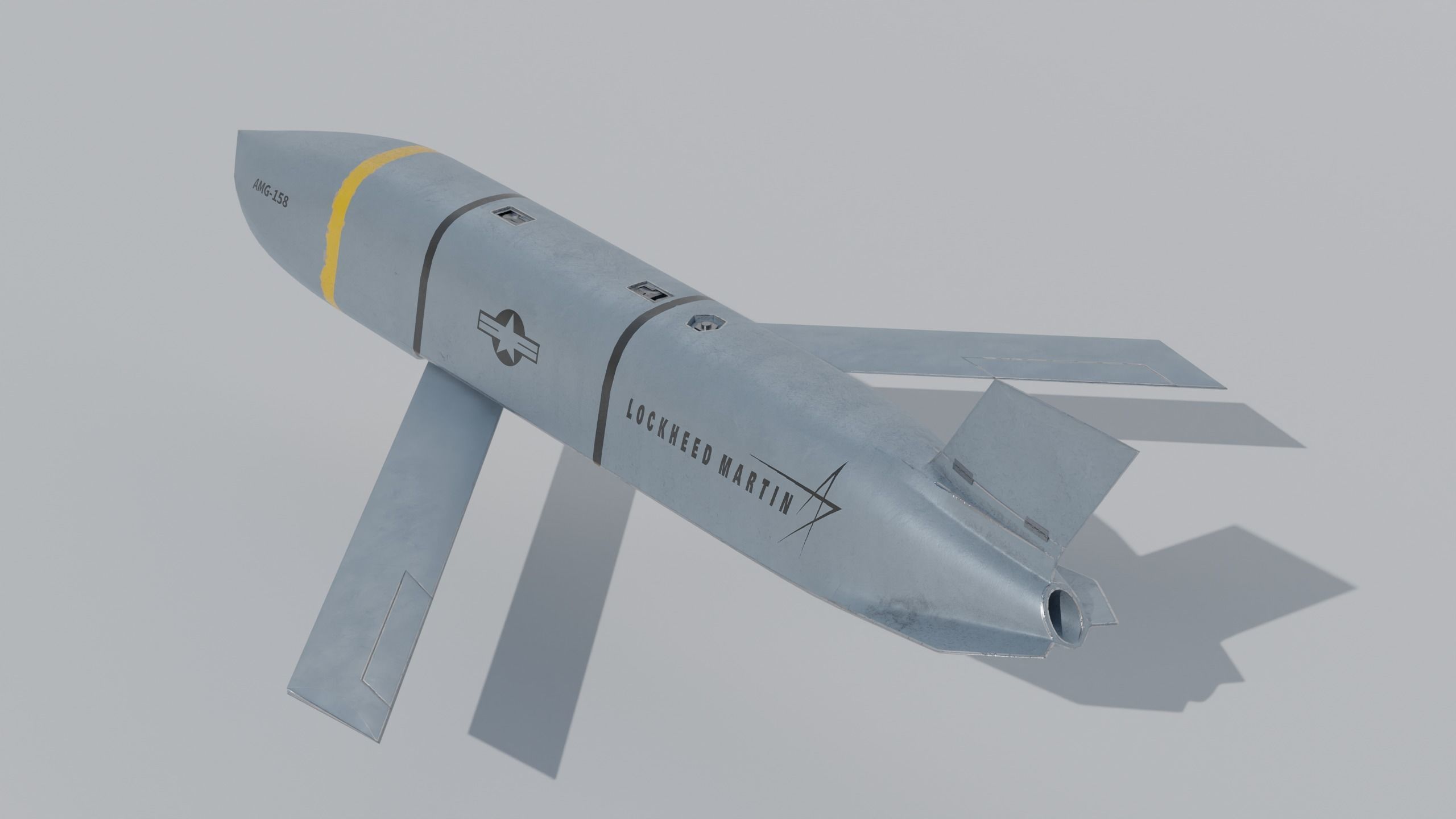 PBR AGM 158 Joint Air-to-Surface Standoff Missile 3D model_2