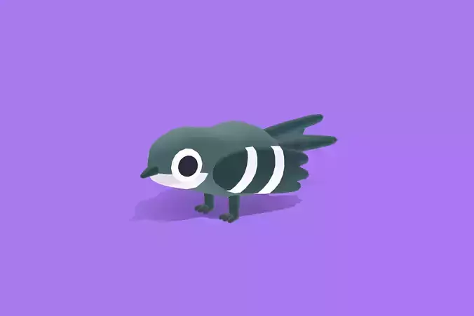 Quirky Series - Swift Low-poly 3D model