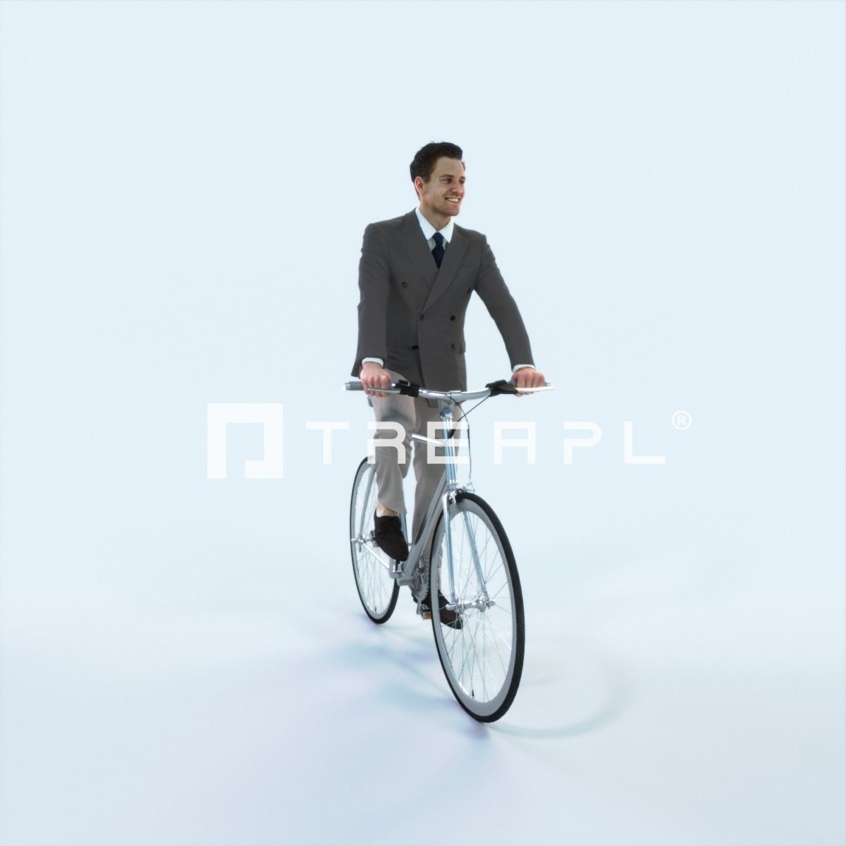 Virtue 09E bicycle bike Elegant Man Low-poly 3D model_1
