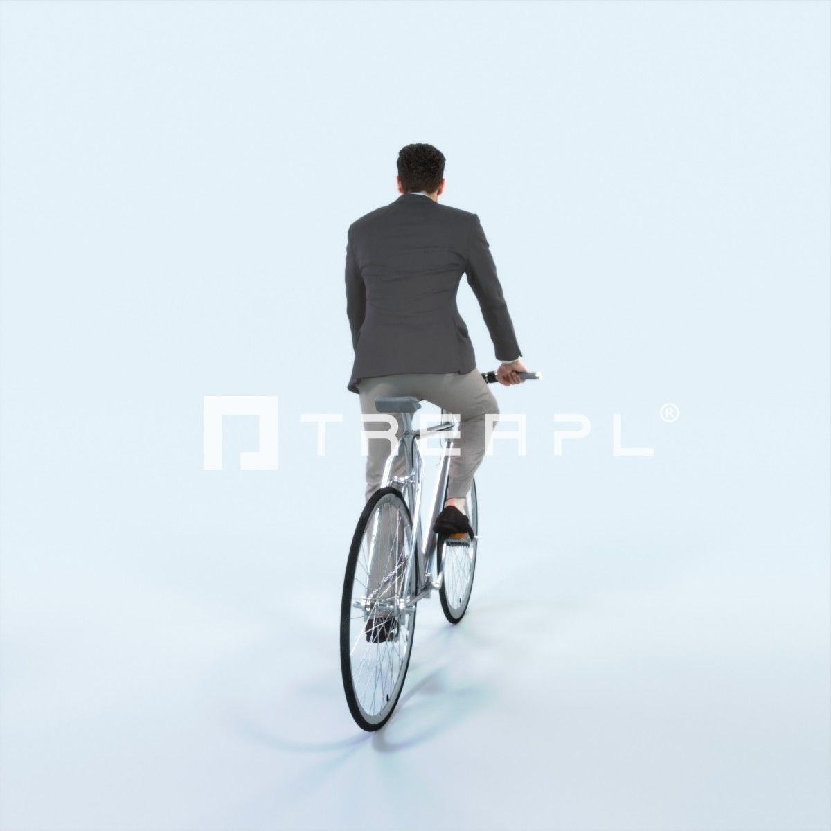 Virtue 09E bicycle bike Elegant Man Low-poly 3D model_3